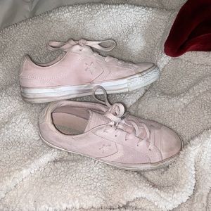 Pink converse sneakers